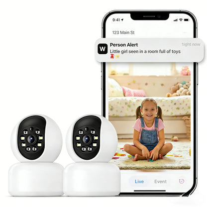 【Pet Monitoring】Hawkray Smart Pet Monitor for Multi-Pet Homes | 360° Coverage | 3MP 2K HD | AI Pet Recognition | 2-Way Audio & Home Security​