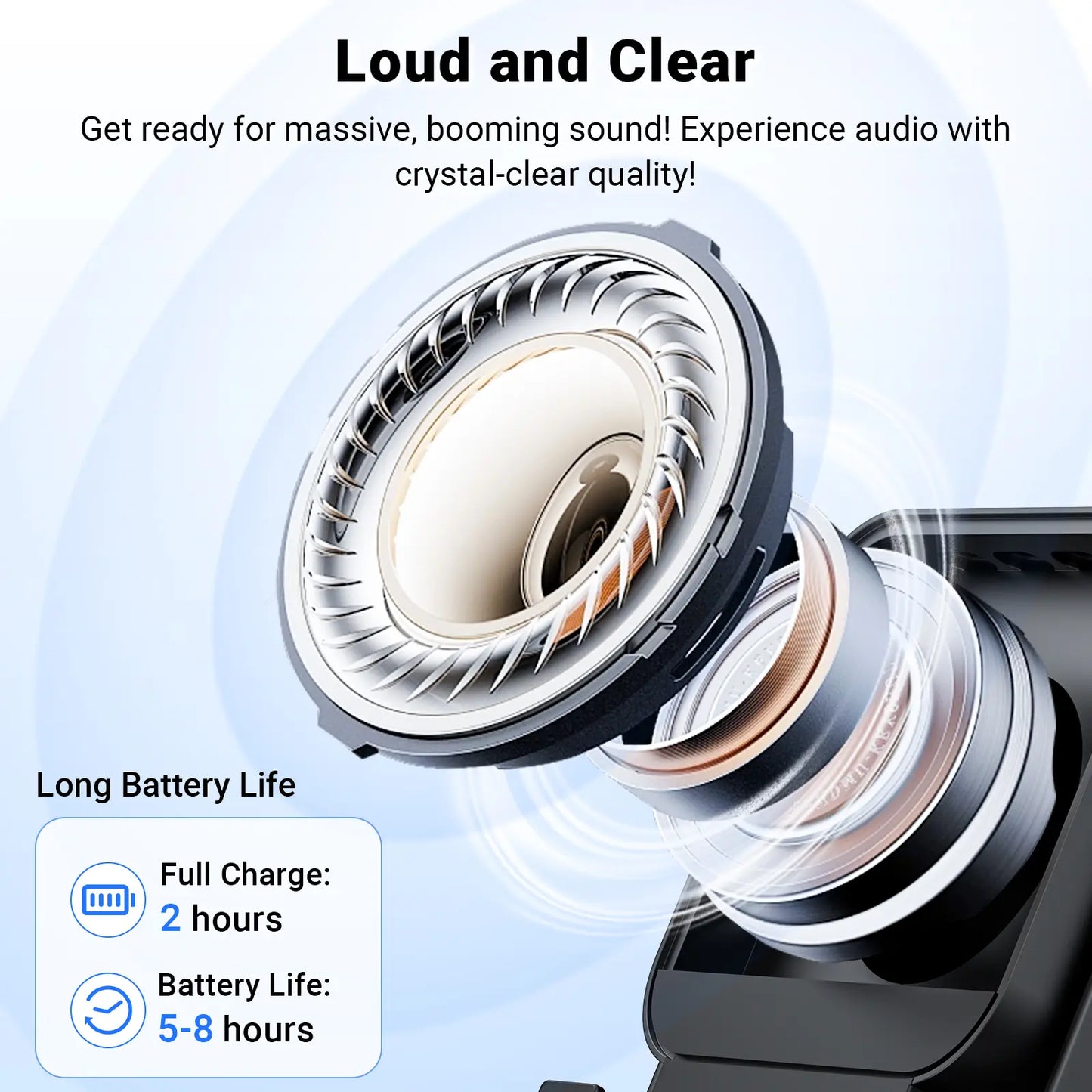 Experience Wireless Freedom with the 5-in-1 Induction Audio Speaker Stand – 3500mAh Power Bank & Adjustable Holder with Colorful Ambient Lights, Perfect Gift for Any Occasion!