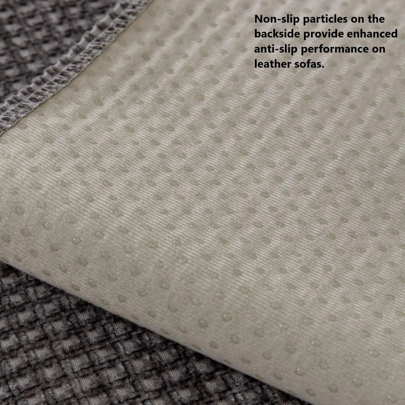 Solid Color Non-Slip Waffle Chenille Sofa Cover, 1 Count, Household Textile for Living Room, Bedroom, and Office - Ideal Valentine's Day Gift